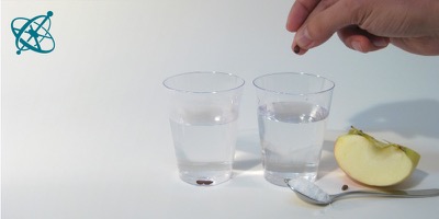 Ciensación experimento manos en la masa: Semillas flotantes ( química, densidad, solución)