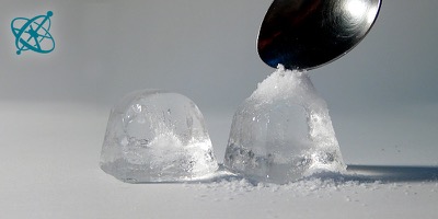 Ciensación experimento manos en la masa: Sal y hielo ( química, física, agua, sal, hielo, equilibrio, fusión)